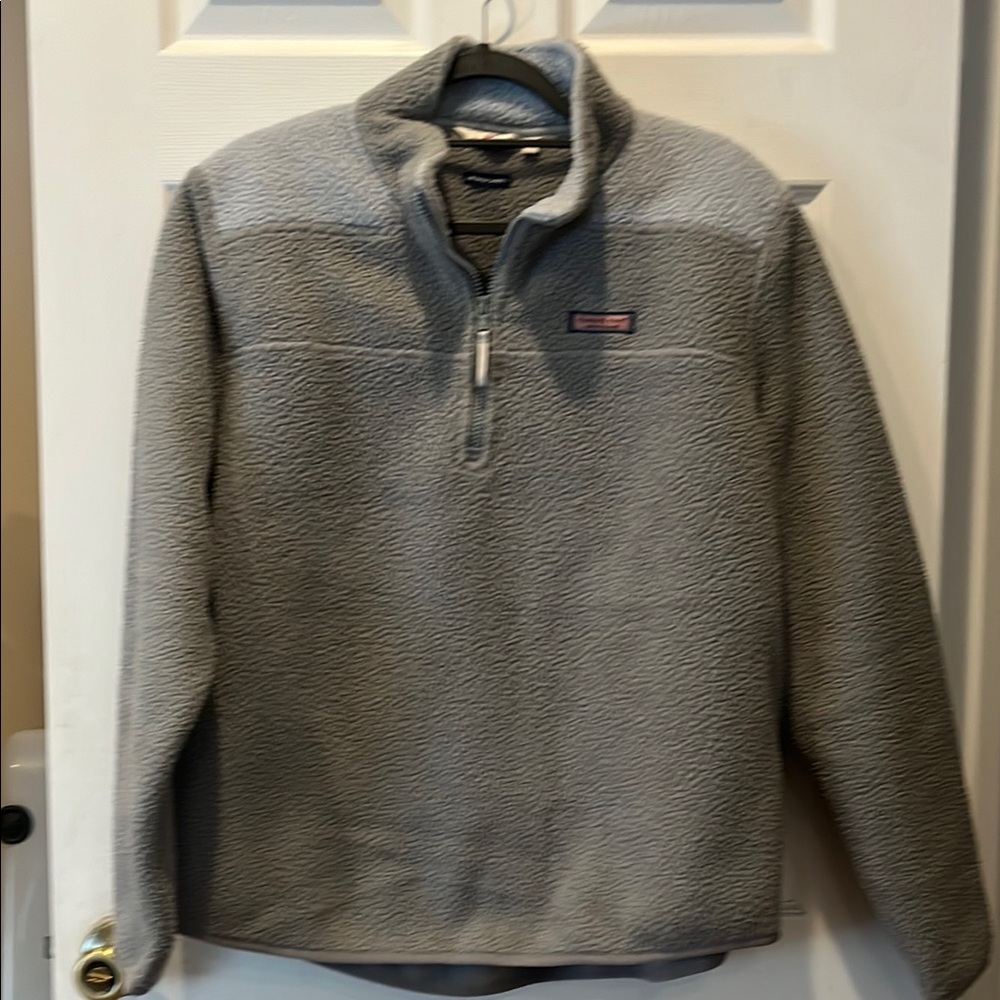 Vineyard Vines Gray Fleece Pullover